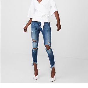 Express White Tie Kimono NWT